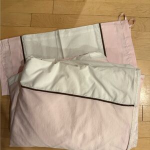 Restoration Hardware Blush and Ivory Duvet Cover